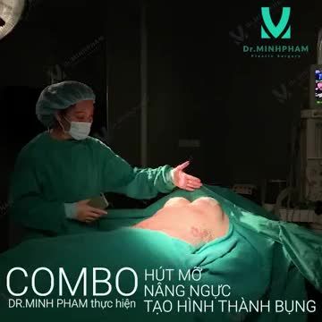 ĐẸP TỪNG CEN-TI-MÉT SAU KHI THỰC HIỆN COMBO HÚT MỠ + NÂNG NGỰC + TẠO HÌNH THÀNH BỤNG