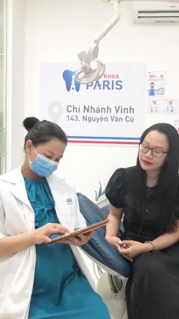 KH Thu Trang sn 1996 đến từ tp Vinh sử dụng dịch vụ tẩy trắng White Max tại phòng khám, chi nhánh Paris Vinh!
