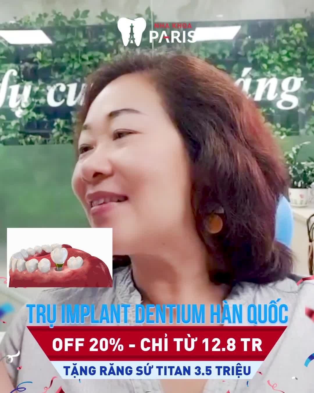 Ưu đãi trồng răng có 1 - 0 - 2 trong tháng 7