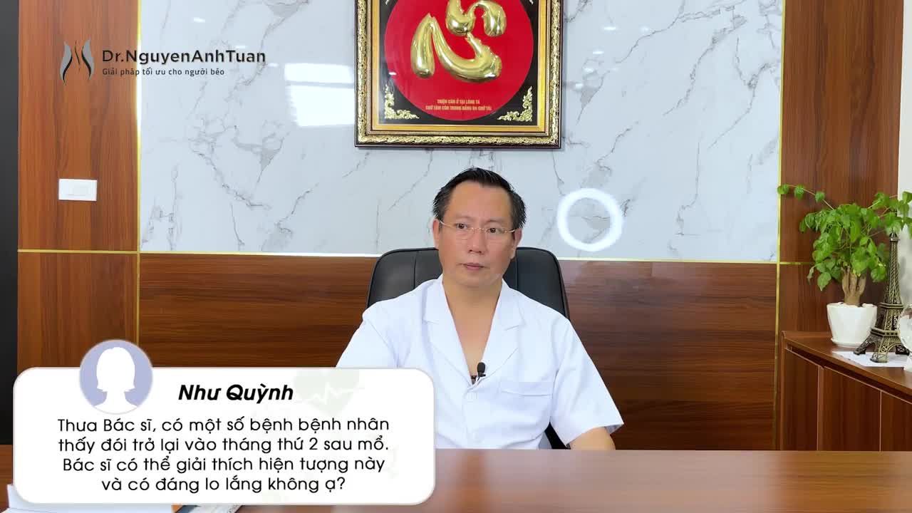 Cảm giác đói trở lại ở tháng thứ 2 sau Thu nhỏ Dạ dày - Giảm béo, hiện tượng này có đáng lo lắng và làm thế nào để khắc phục?