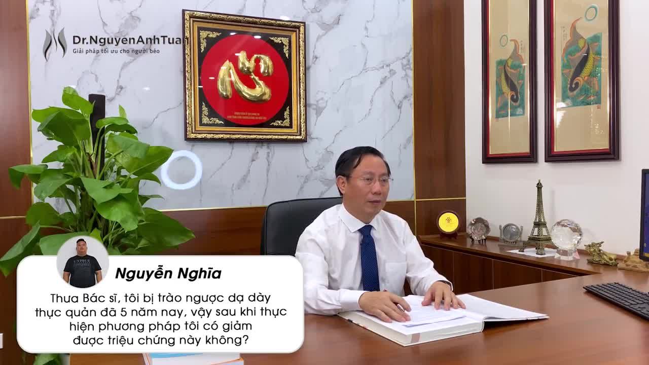 Trào ngược dạ dày thực quản, có hết sau Thu nhỏ Dạ dày Giảm béo?