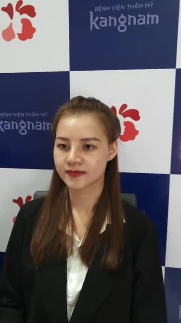 Khách hàng tái khám Nâng mũi Sline sụn sườn và chỉnh xương
