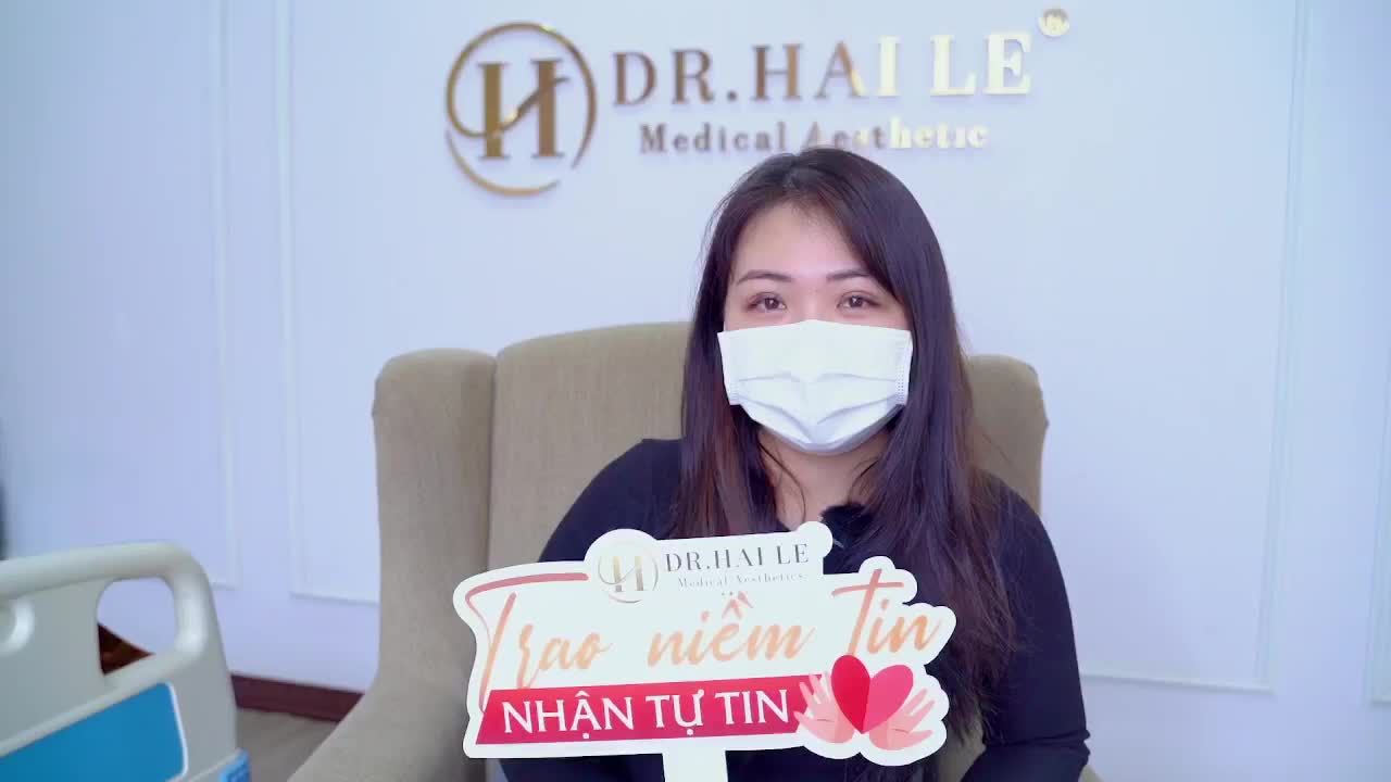 Thay đổi đến ‘chóng mặt’ của khách hàng ngay sau khi cắt mí MK tại Dr.Hải Lê sau 7 ngày.