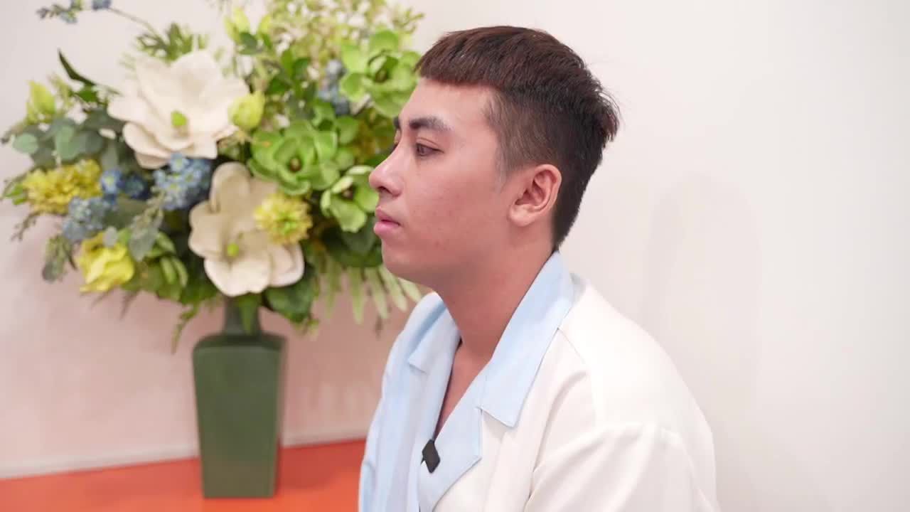 Khách hàng nam tái khám sau 15 ngày nâng mũi cấu trúc