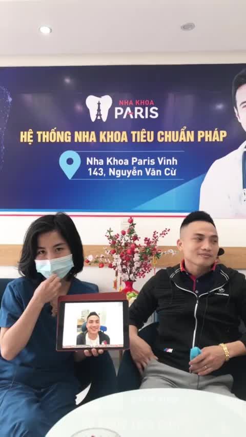 Thay đổi sau khi sử dụng dịch vụ bọc 20R sứ Lava  plus-3M ESPE -Emax tại Nha khoa Paris CN Nghệ An