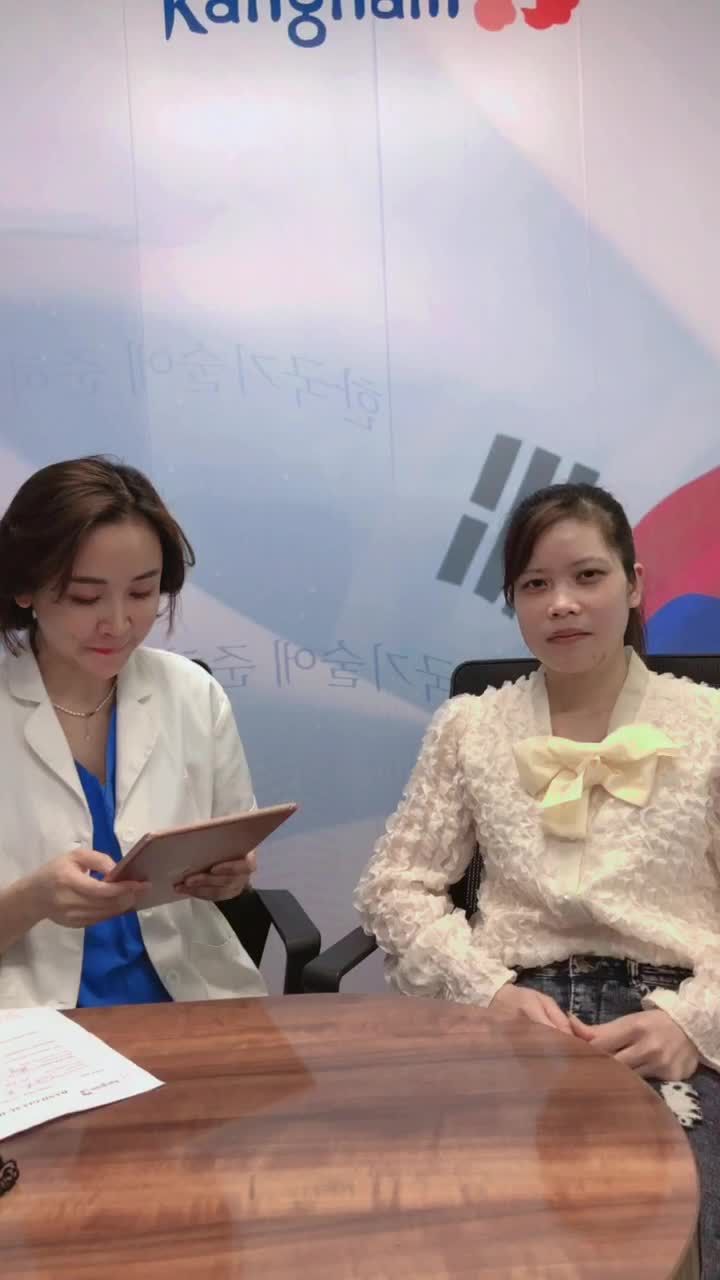 Niềm hạnh phúc hiện rõ trên gương mặt của nữ khách hàng chỉnh hình hàm mặt tại Kangnam sau 10 ngày