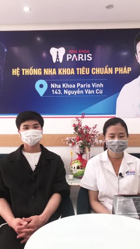 chia sẻ cảm nhận sau khi thực hiện cấy ghép 1 trụ implant SIC Thuỵ Sĩ tại nha khoa PARIS chi nhánh Vinh