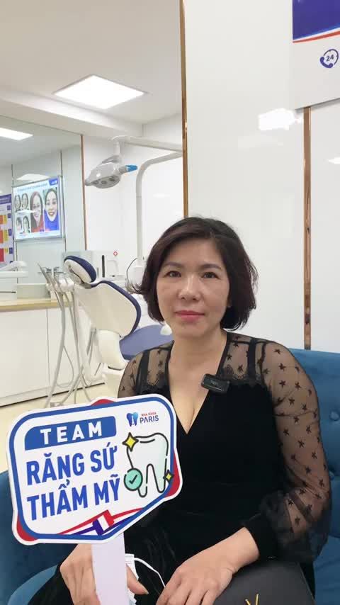 Cảm nhận của khách hàng Dương Kim Yến đên từ Đại Phúc- TP Bắc Ninh sau khi thực hiện làm răng sứ toàn hàm tại Nha Khoa Paris Bắc Ninh