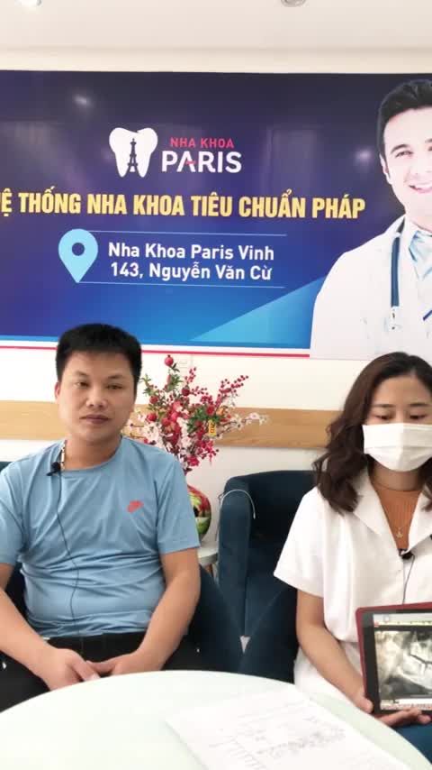 Cảm nhận của KH  vừa thực hiện phục hình răng tại nha khoa Paris CN Nghệ An!