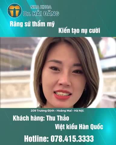 Sau khi tìm hiểu, chị Thảo tin tưởng và lựa chọn Nha khoa Thẩm mỹ Dr. Hải Đăng để thực hiện bọc 20 răng sứ cao cấp.