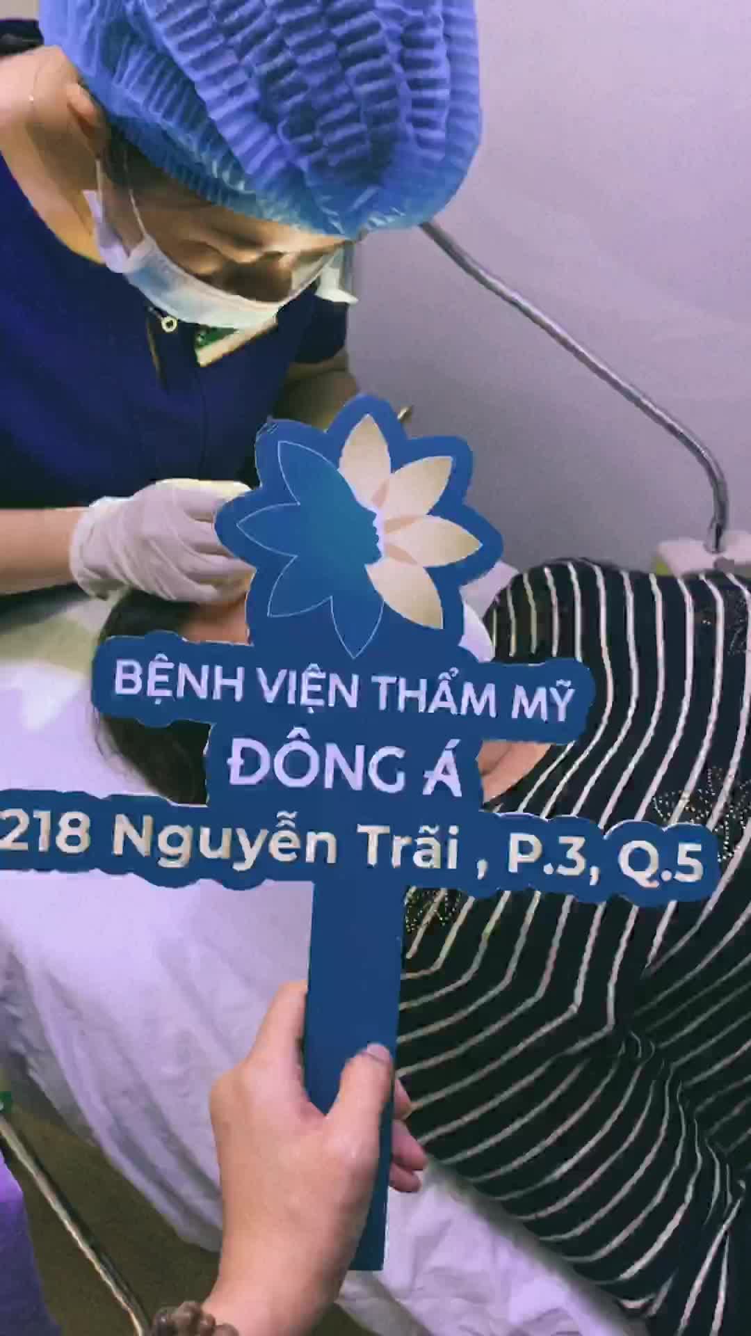 Quá trình cắt chỉ nâng cung mày sau 7 ngày tại Bệnh viện Thẩm mỹ Đông Á