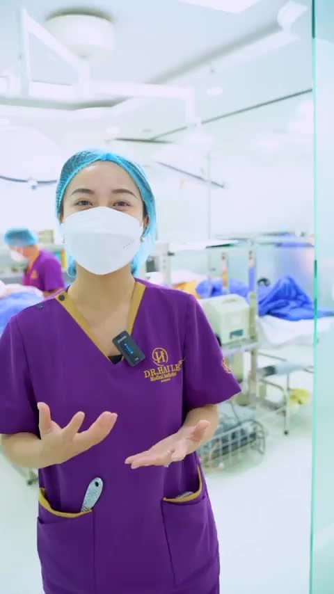 Bác sĩ tại Dr.Hải Lê xử lý một ca mí phức tạp, ca mí rất khó khi nhược cơ cả 2 mắt do cắt mí lỗi hỏng tại cơ sở không uy tin