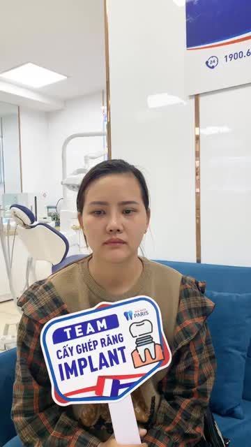 Cảm nhận của chị khách hàng Lê Ngọc Anh 28 tuổi đến từ Vạn An - Bắc Ninh  sau cấy ghép Implant tại Nha Khoa Paris Bắc Ninh