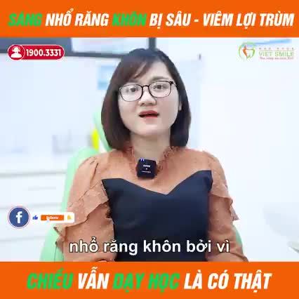 SÁNG NHỔ RĂNG KHÔN BỊ SÂU, VIÊM LỢI TRÙM - CHIỀU ĐI DẠY HỌC BÌNH THƯỜNG