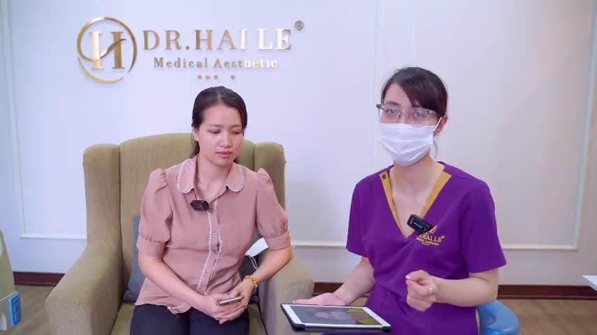 Chỉ cần đôi mắt thay đổi một chút thôi tổng thể khuôn mặt bạn đã rất hài hòa như vị khách hàng của chúng ta đây ạ