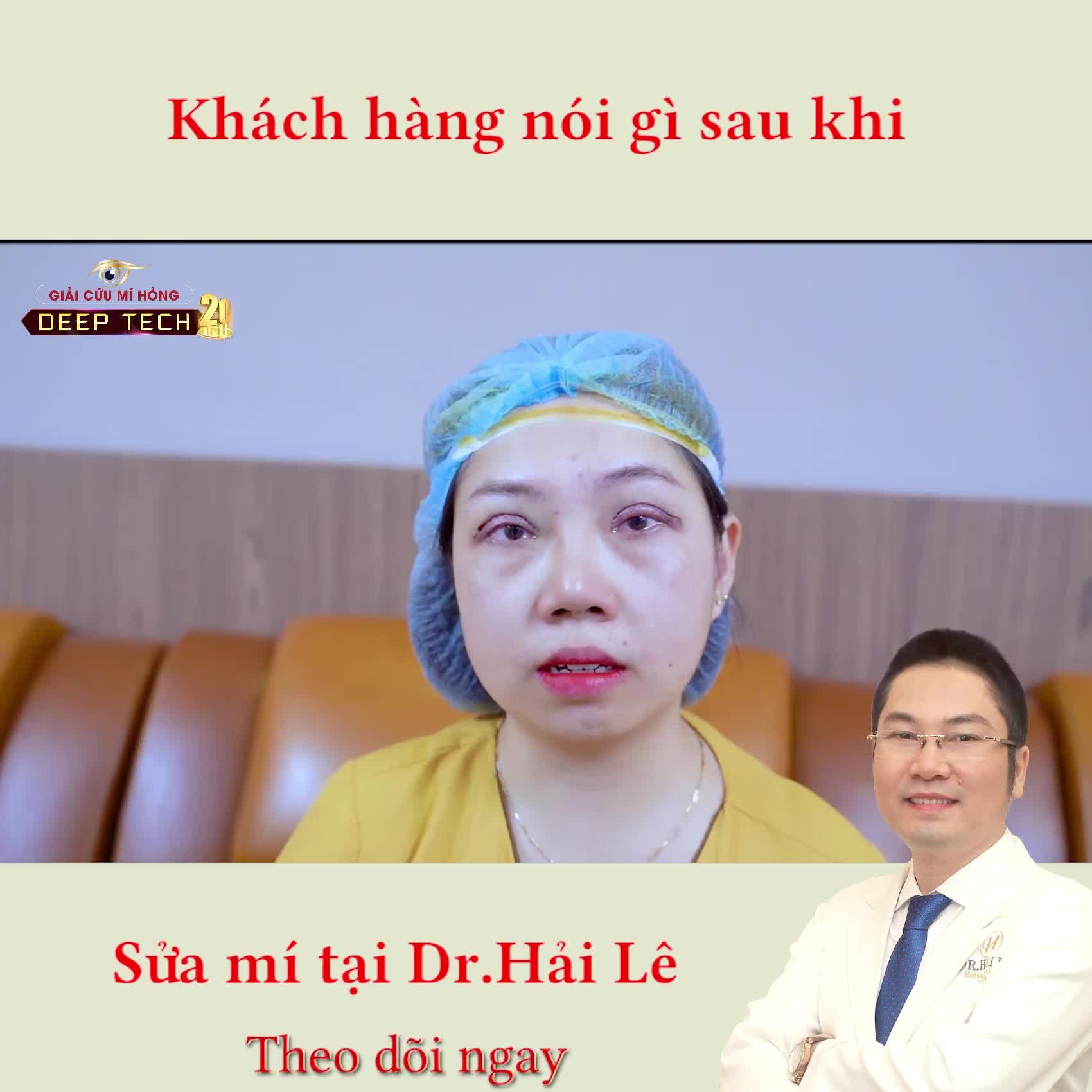 Bạn ấy nói sửa mí xong nhẹ hẳn cả người.