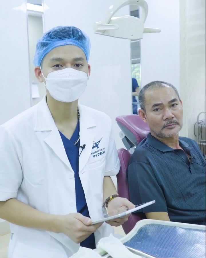 Lắp hàm tạm hàm dưới cho khách hàng Nguyễn Văn Mạnh