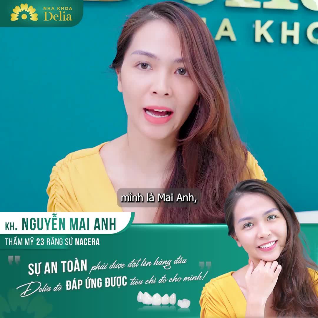 Mình lựa chọn thẩm mỹ răng sứ ở Delia bởi sự tận tâm từ đội ngũ bác sĩ và sự an toàn mà Delia mang lại