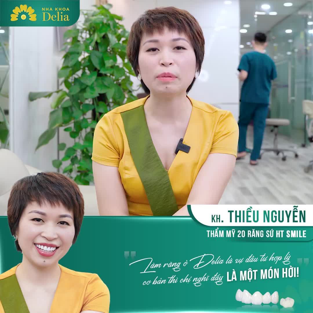 Tái khám sau 6 tháng Thẩm mỹ răng sứ tại Delia