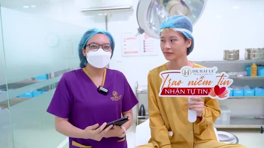 Em gái vô cùng tự tin với diện mạo mới sau 60 phút sửa lại mí mắt lỗi hỏng