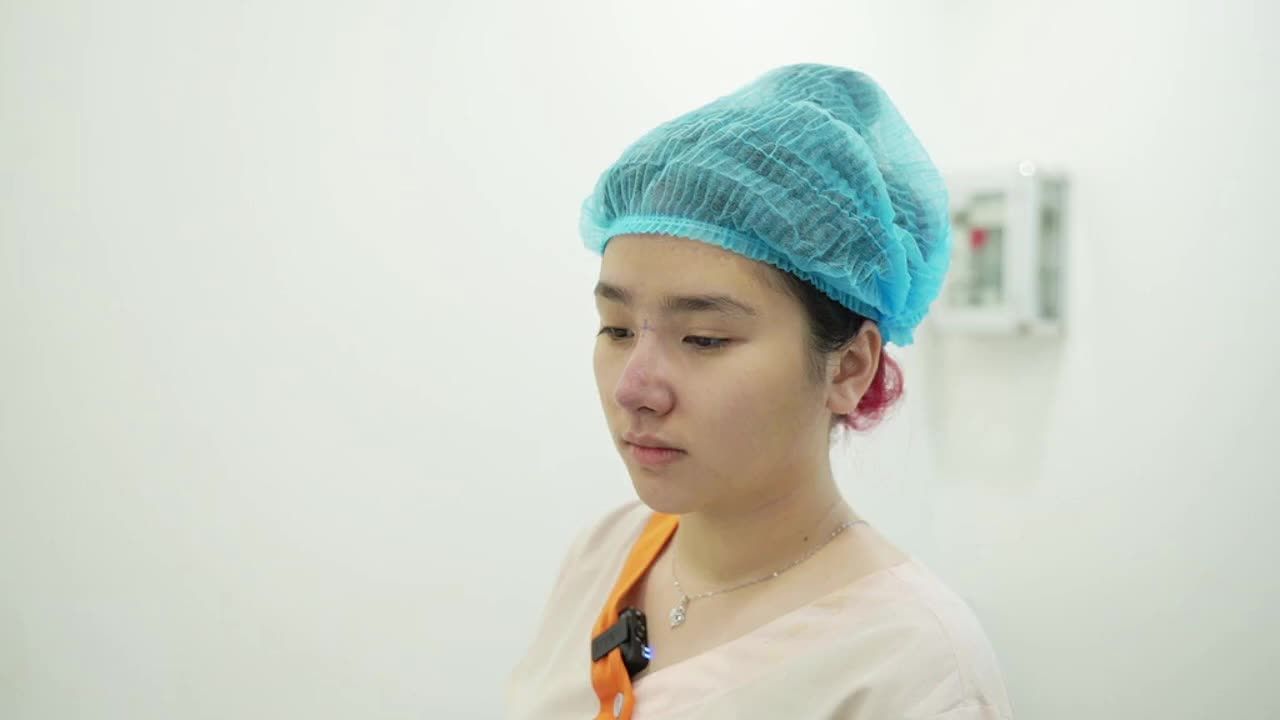 Dáng mũi Sline cao thực hiện bởi Bác sĩ Hoàng Nhung