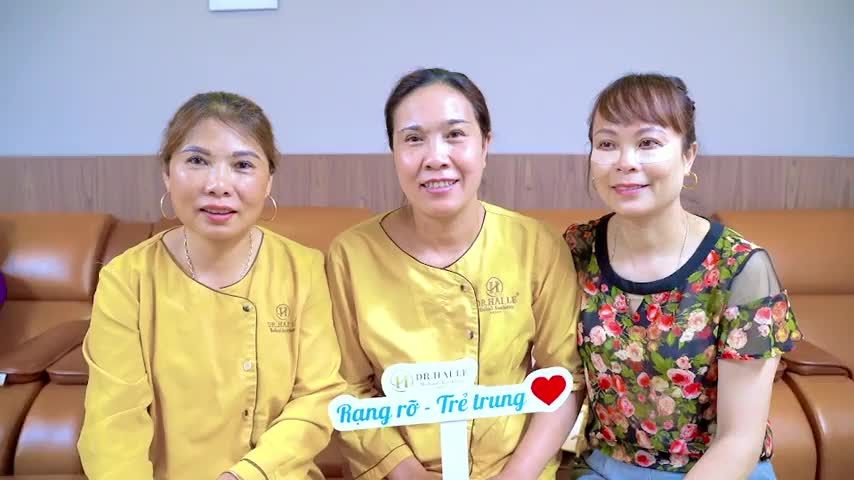 3 chị em cùng đến Dr.Hải Lê làm đẹp và nhận kết quả ưng ý
