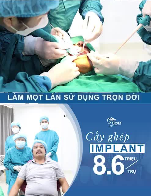 CẤY GHÉP IMPLANT HÀN QUỐC CHỈ 8,6 TRIỆUTRỤ