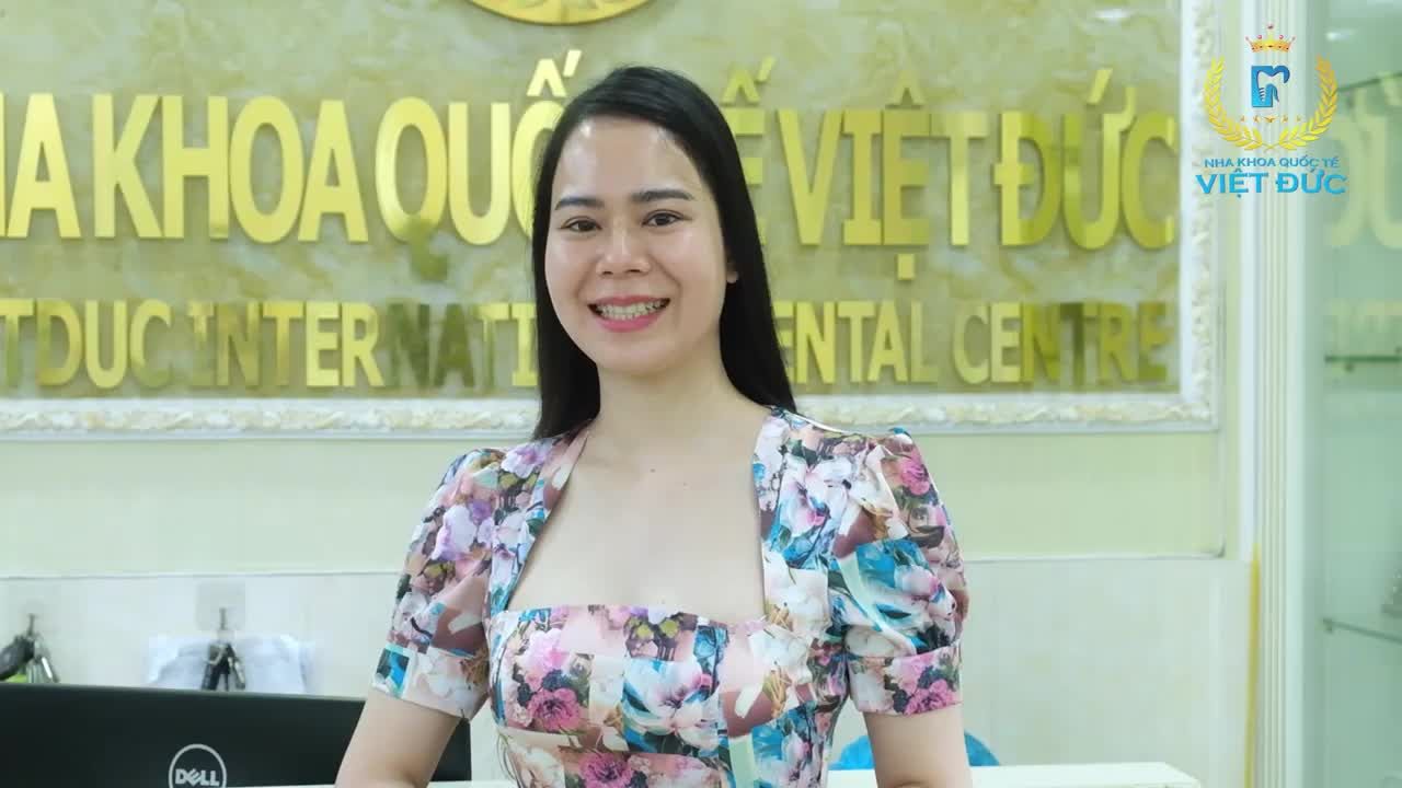 Chị Nguyễn  Thị Ánh Tuyết sau 2 năm niềng răng tại Nha khoa Quốc tế Việt Đức.