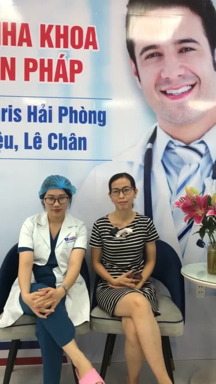 Khách hàng sau hơn 1 năm niềng răng bằng mắc cài kim loại tự buộc tại Nha Khoa Paris - CN Hải Phòng