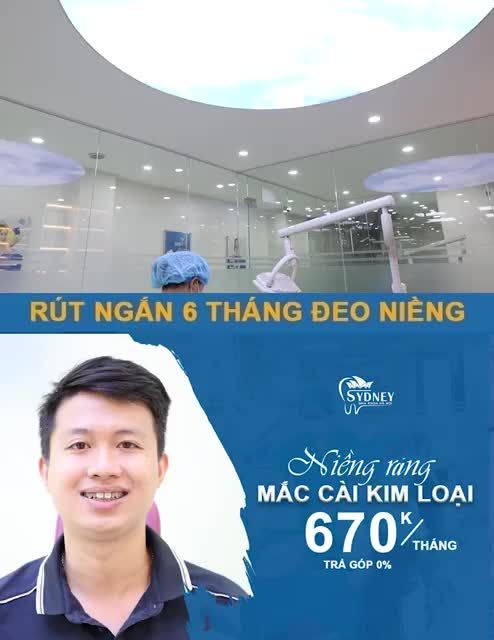 NIỀNG RĂNG MẮC CÀI KIM LOẠI TRẢ GÓP 0%, CHỈ 670K THÁNG