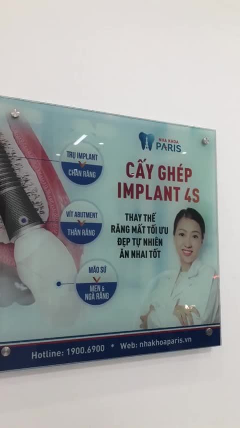 Quá trình phục hình răng mất bằng phương pháp Implant tại Nha khoa Paris - Chi Nhánh Nghệ An
