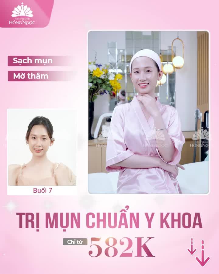 MỤN SẠCH BAY CHỈ SAU 7 BUỔI ĐIỀU TRỊ