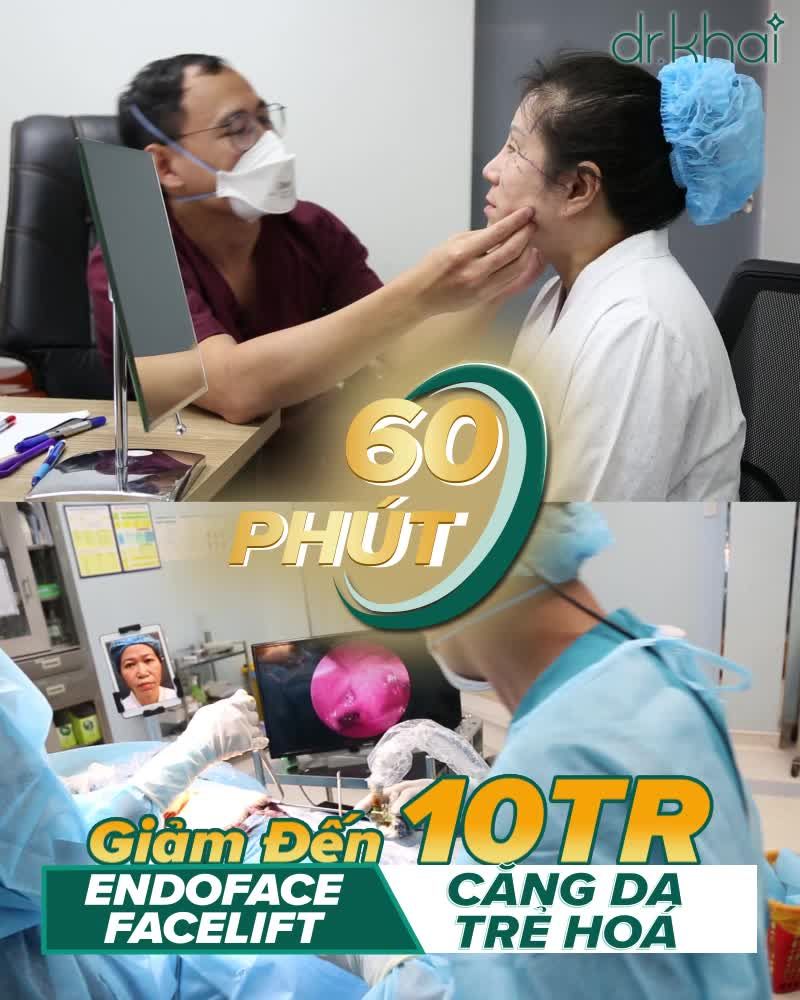 TRẺ HƠN 10 TUỔI VỚI CĂNG DA MẶT NỘI SOI ENDOFACE