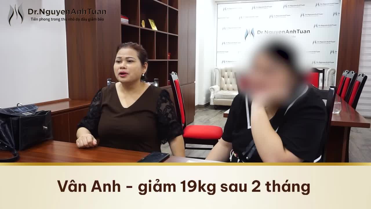 V.A là bệnh nhân từng được chúng tôi phẫu thuật thu nhỏ dạ dày để giảm cân.