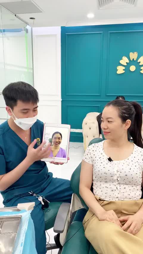 Giải quyết triệt để tình trạng của chị KH Lê Tuyết viêm lợi - thân răng ngắn - xỉn màu.
