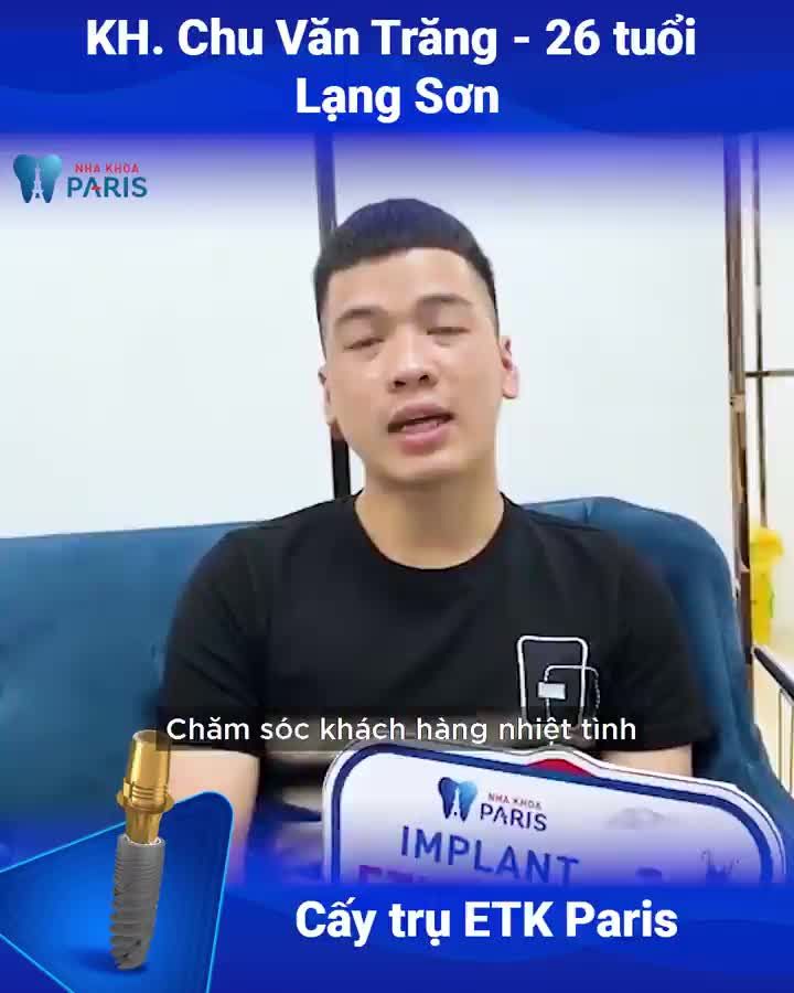 KẾT QUẢ TRỒNG IMPLANT ETK PARIS
