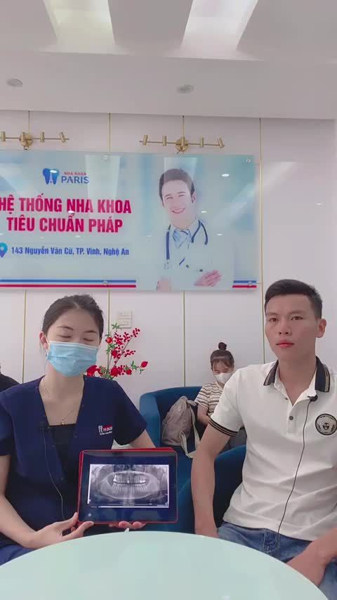 KH Bùi Dũng - 28 tuổi - sử dụng dịch vụ cấy ghép Implant - 1 trụ Dentium Hàn Quốc tại nha khoa PARIS chi nhánh Vinh.