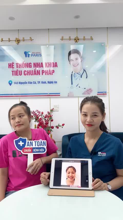 Thay đổi sau tháo mắc cài chỉnh nha 2 năm tại nha khoa PARIS chi nhánh Vinh