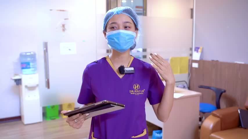 Vị khách hàng nói với Ekip biết cắt mí đẹp và nhẹ nhàng thế này chị đã đi làm sớm hơn rồi