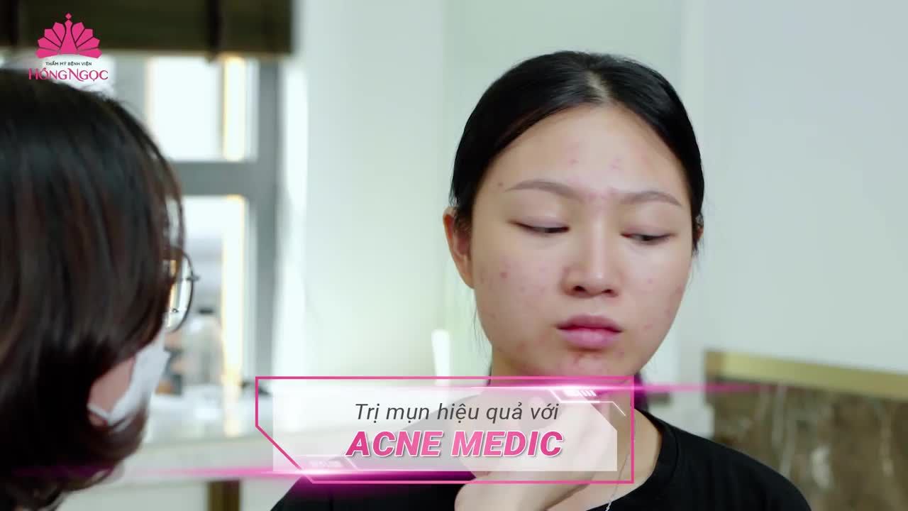 TRỊ MỤN CHUẨN Y KHOA CÙNG BÁC SĨ CHUYÊN KHOA DA LIỄU TẠI HỒNG NGỌC