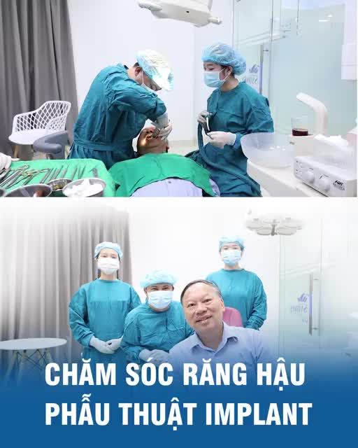 CHĂM SÓC RĂNG HẬU PHẨU THUẬT IMPLANT