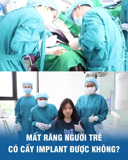 Mất răng người trẻ có cấy implant được không