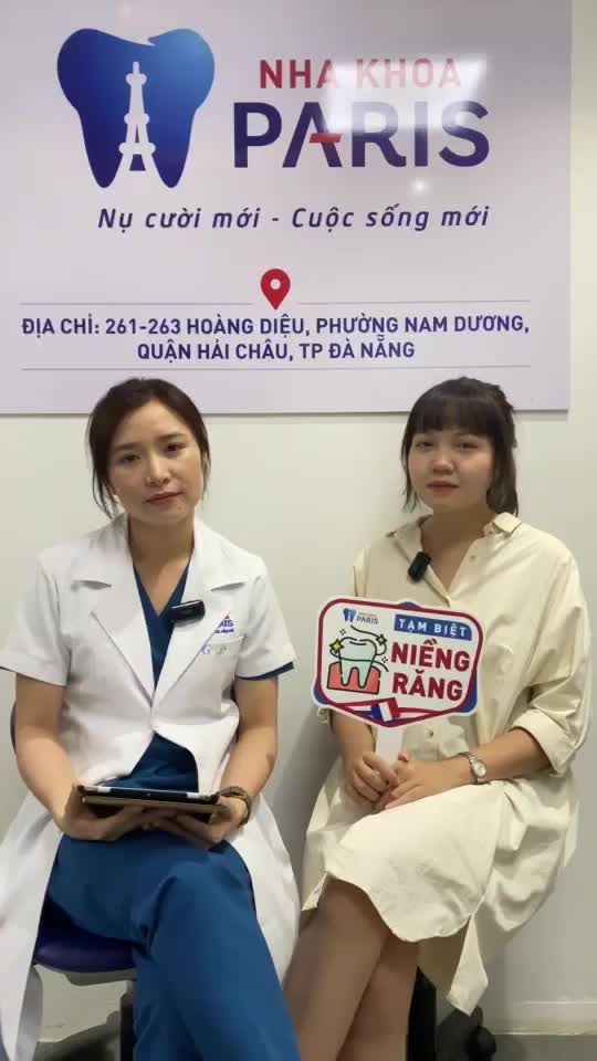 Nữ khách hàng vô cùng dễ thương tại Nha khoa Paris - Đà Nẵng