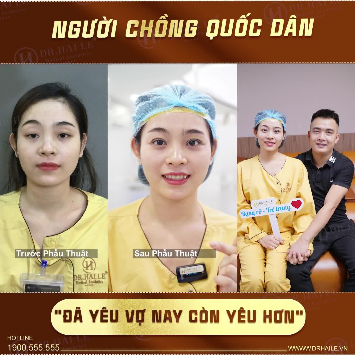 Rất bất ngờ với kết quả, chồng em cứ khen đẹp mãi