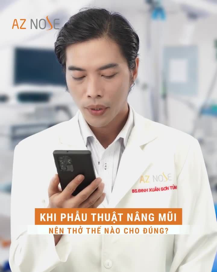 Giải đáp về cách thở trong quá trình nâng mũi