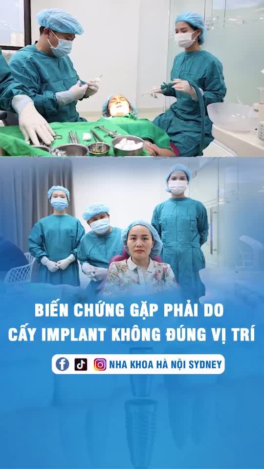 Biến chứng gặp phải do cấy Implant không đúng vị trí