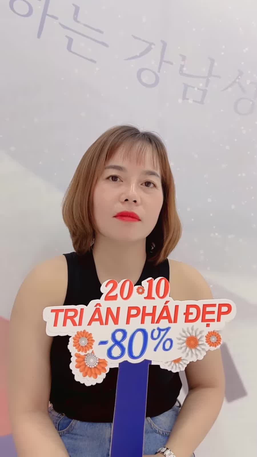 Cảm ơn chị khách hàng với những chia sẻ sau 1 tháng thực hiện nâng mũi nhà Kangnam