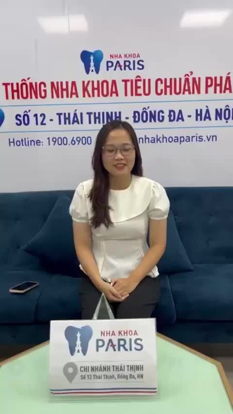 Chị Ngọc Anh sau khi bọc 12 răng sứ Bio Đức tại Nha khoa Paris Thái Thịnh nhé