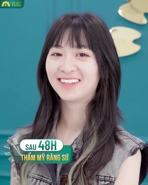 Khách hàng Thu Hậu đã không ngại đường xa từ Hải Phòng xuống Hà Nội để thẩm mỹ răng sứ và được bác sĩ Delia giải cứu thành công hàm răng khấp khểnh.