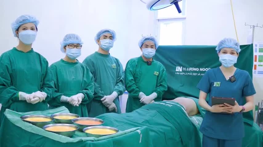Phòng thủ thuật Bệnh viện để thấy được kết quả, sự thay đổi thực tế sau 2 giờ hút mỡ tạo dáng thẩm mỹ.